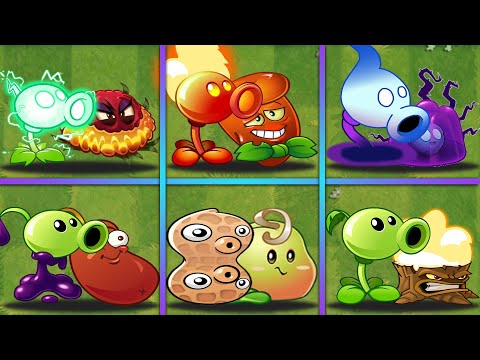 PvZ 2 | PEA & DEFENSE 6 PAIR Team Plants - Who Will Win? - Team Plants Battlez