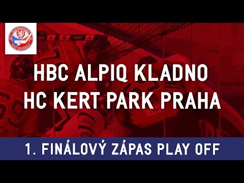 HBC Alpiq Kladno - HC Kert Park Praha - 1. finálový zápas PLAY OFF