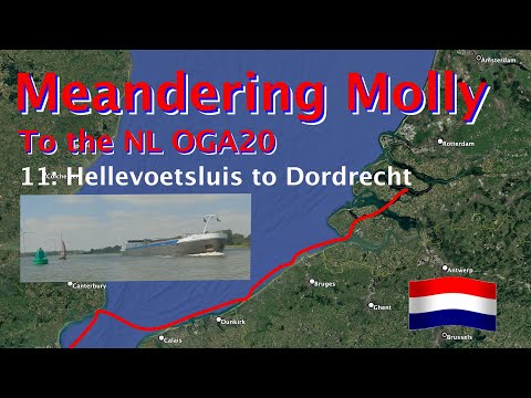 Sailing standing mast route from Haringvliet to Dordrecht