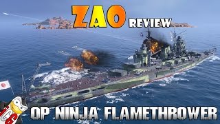 World of Warships - Zao Review - OP Ninja Flamethrower