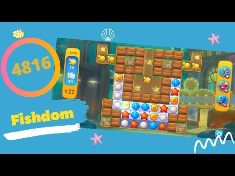 Прохождение Фишдом уровень #4816 | Fishdom Level #4816