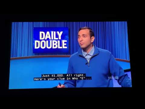 Jeopardy, Amy Schneider DAY 38 - 1st Daily Double (1/21/22)