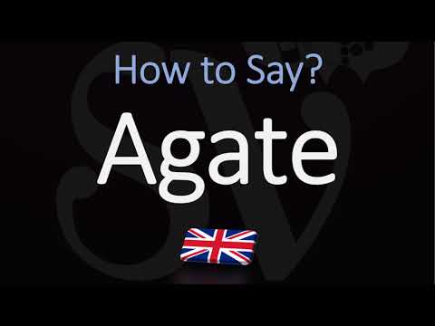 How to Pronounce Agate? (CORRECTLY)