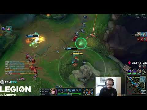 Bjergsen Camille Kills 3  - TP Play Bot and Cleans Up