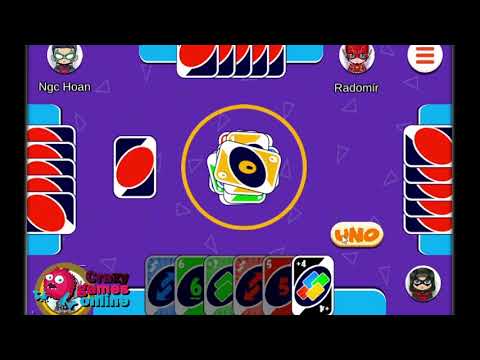 Playing UNO online in crazy games pro gaming official 