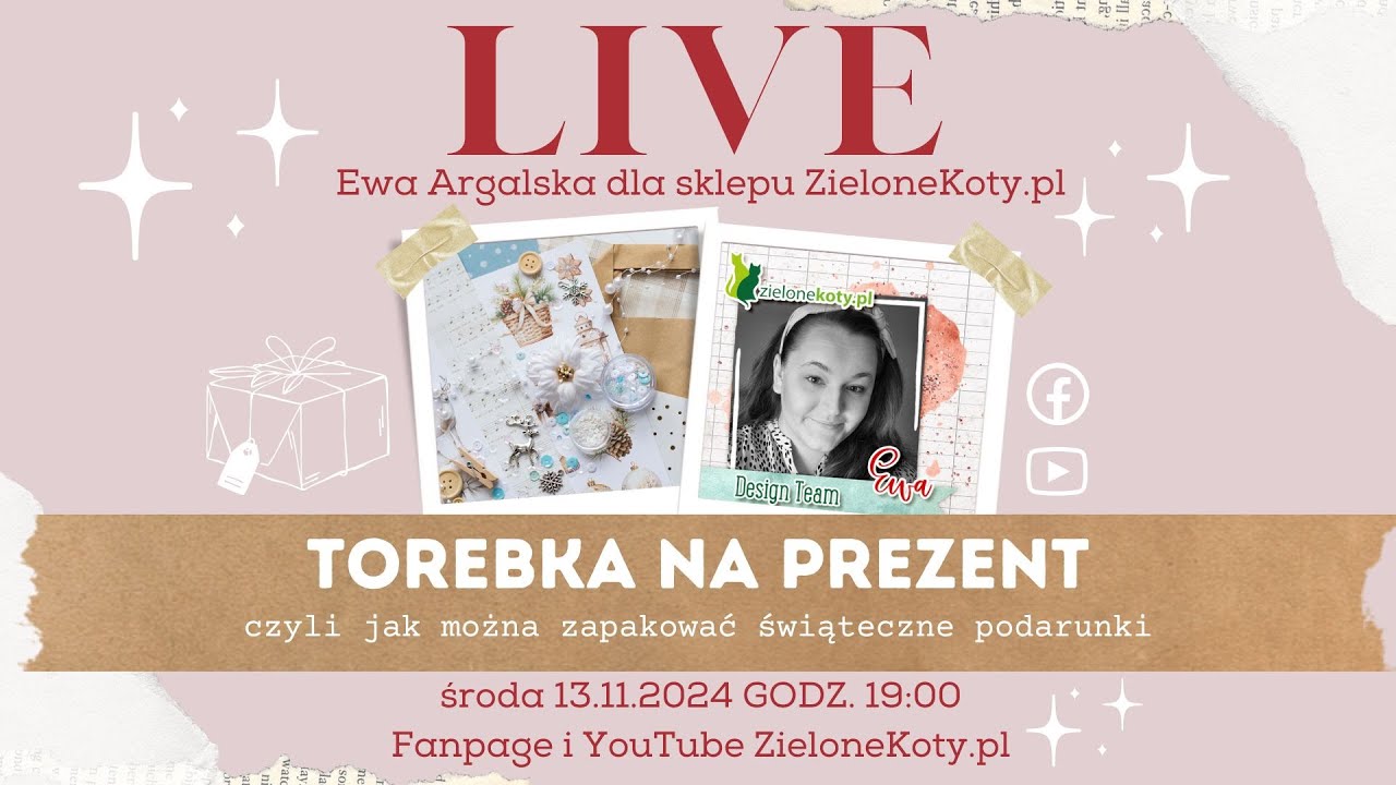 Świąteczna torebka na prezent z transmisji LIVE | Ewa
