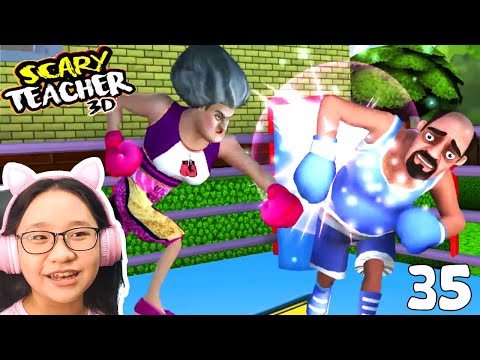 Scary Teacher 3D New Levels 2021 - Part 35 - A Knock Out Prank Walkthrough!!!