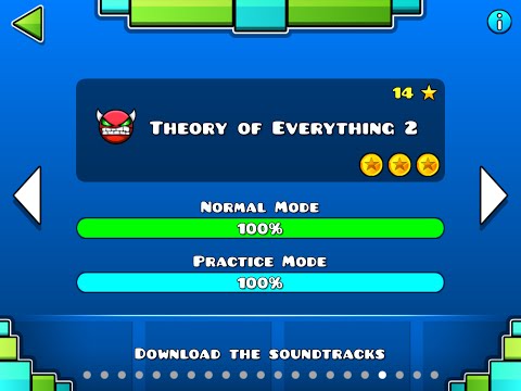 Geometry Dash Walkthrough - Level 18 (Theory of Everything 2) [ALL COINS]