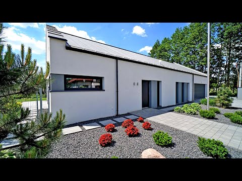 Oglądamy mały dom parterowy 120 m2 Projekt i wnętrza pod klucz! Ile kosztuje ogrzanie i budowa domu?