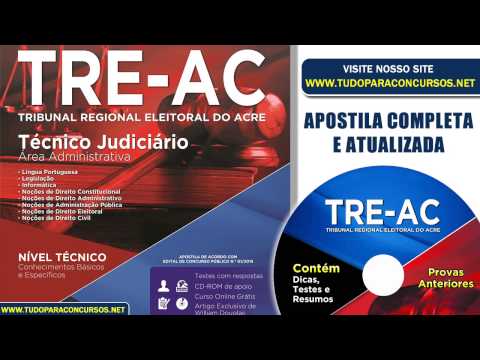 Apostila TRE-AC 2015 - Técnico Judiciário - Área Administrativa (Impressa)