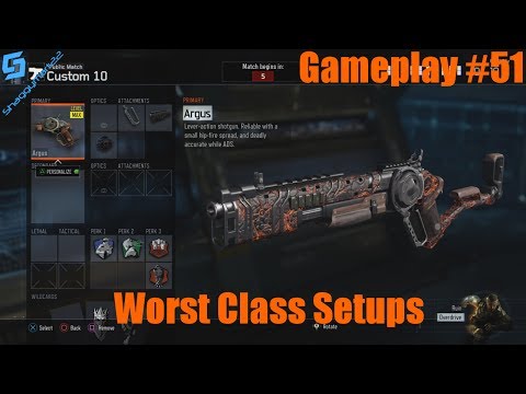 Black Ops 3 Multiplayer Gameplay #51: Worst Class Setups-Argus Only