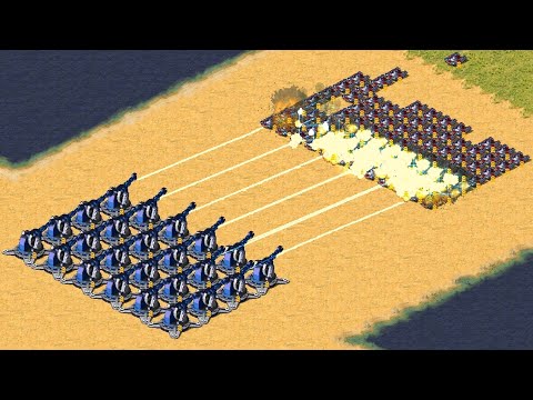 Grand Prism Cannons vs Tanks - Same Cost - Red Alert 2
