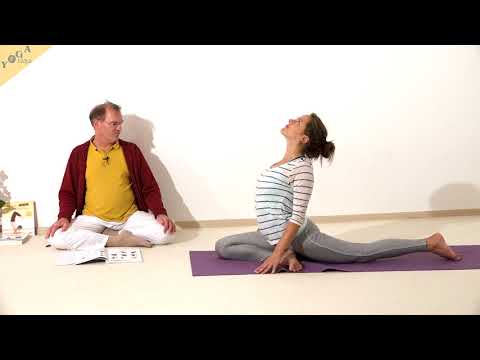 Taube mit Ferse am Kopf - Yoga Asana Lexikon