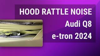 Solving Audi Q8 etron Cabin Noise by Securing Loose Washer Fluid Lines