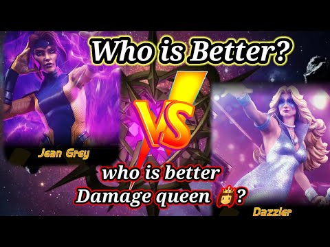 Jean Grey vs Dazzler | who is best mutant champion mcoc | Damage comparison | jean grey | Dazzler 
