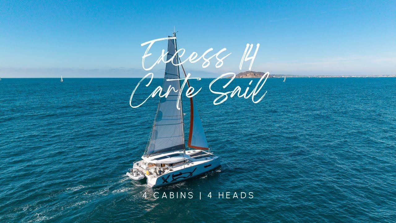 Excess 14 Catamaran Tour | 4-Cabin “Carte Sail” Walkthrough