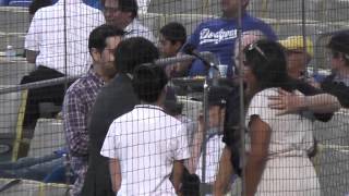 preview picture of video 'Paolo Ramirez After National Anthem Dodger Stadium 9-29-12'