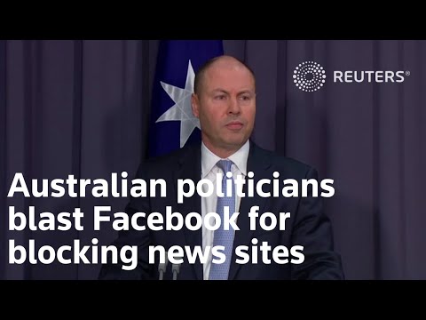 Australian politicians blast Facebook for blocking news sites