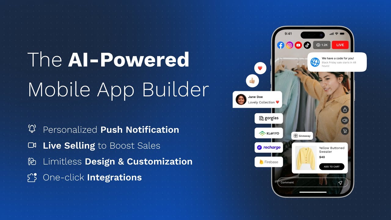 Mobile App Builder ‑ Apptile Demo