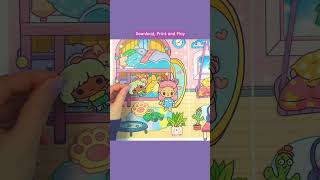 DIY Kids Room Paper Crafts Printables #shorts #diy