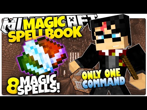 Minecraft | MAGIC SPELLBOOK | Be Harry Potter! | Only One Command (One Command Creation)