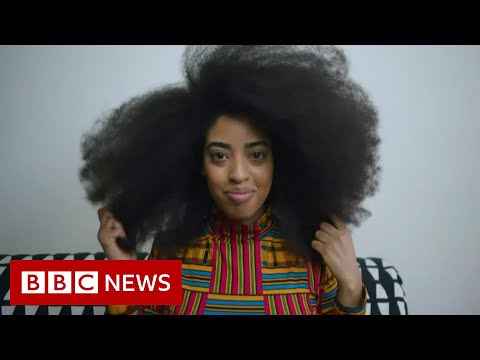 Largest female afro certified by Guinness World Records - BBC News