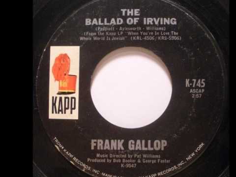 Frank Gallop - The Ballad of Irving 1966 ((Stereo))