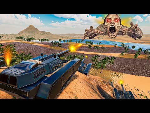 RAILGUN PROTECT CASTLE From 700,000 ZOMBIES & URUK-HAI | Ultimate Epic Battle Simulator 2 UEBS 2
