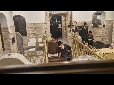 Viznitz Rebbe R' Mendel At The Tziyhun of The Divrei Chaim Of Sanz  - Adar 5783
