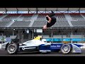 Backflip Over Speeding Formula E Car