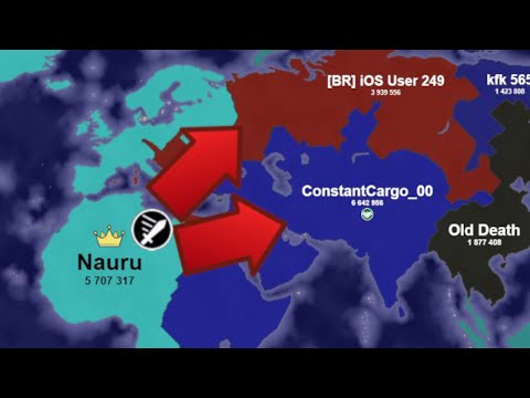 The Nauru Empire Conquers The World! Territory Games io - Territorial IO