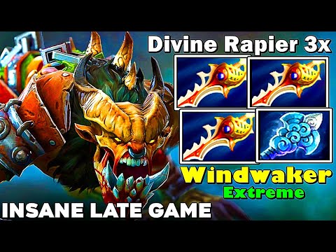 Divine Rapier 3x + Windwaker Extreme Insane Late Game [ Lifestealer ] Full Slot - Dota 2 Gameplay