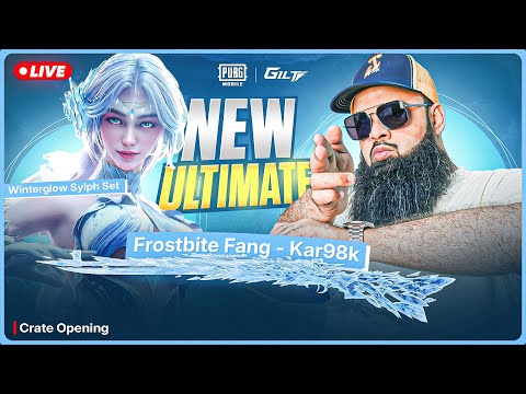 LIVE 🔥 New Year Winter Glow Sylph & Kar98 Gun Lucky Spin ❄️ PUBG Mobile Crate Opening