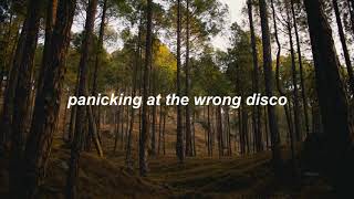 “from a mountain in the middle of the cabins” but you&#39;re running from your crazy ex in the woods