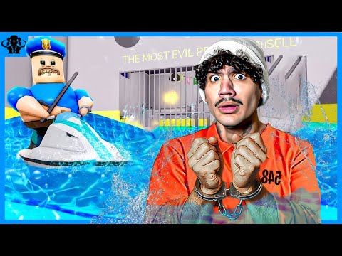 MAMUTE FUGINDO DA PRISÃO DE ÁGUA DO BARRY NO ROBLOX (OBBY)