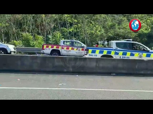 WATCH: Truck overturns in Mammee Bay