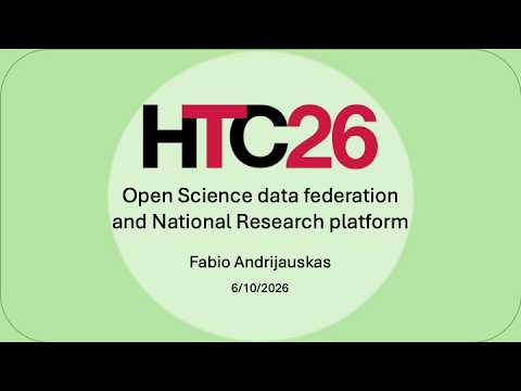 Open Science data federation and National Research platform presentation thumbnail