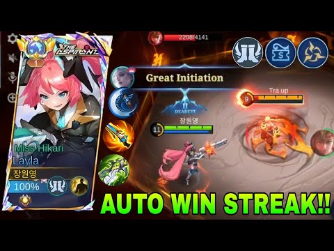 LAYLA NEW 1 HIT LIFESTEAL BUILD & EMBLEM IS HERE🔥 (100% broken!) - MLBB