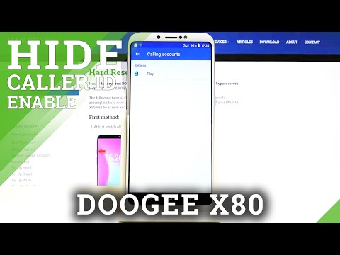 How to Show/Hide Caller ID on DOOGEE X80 - Become an Unknown Caller