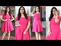 Anchor Manjusha Flaunts Her Chubby Bold Body In Sexy Short Skirt Dress Outfit Look