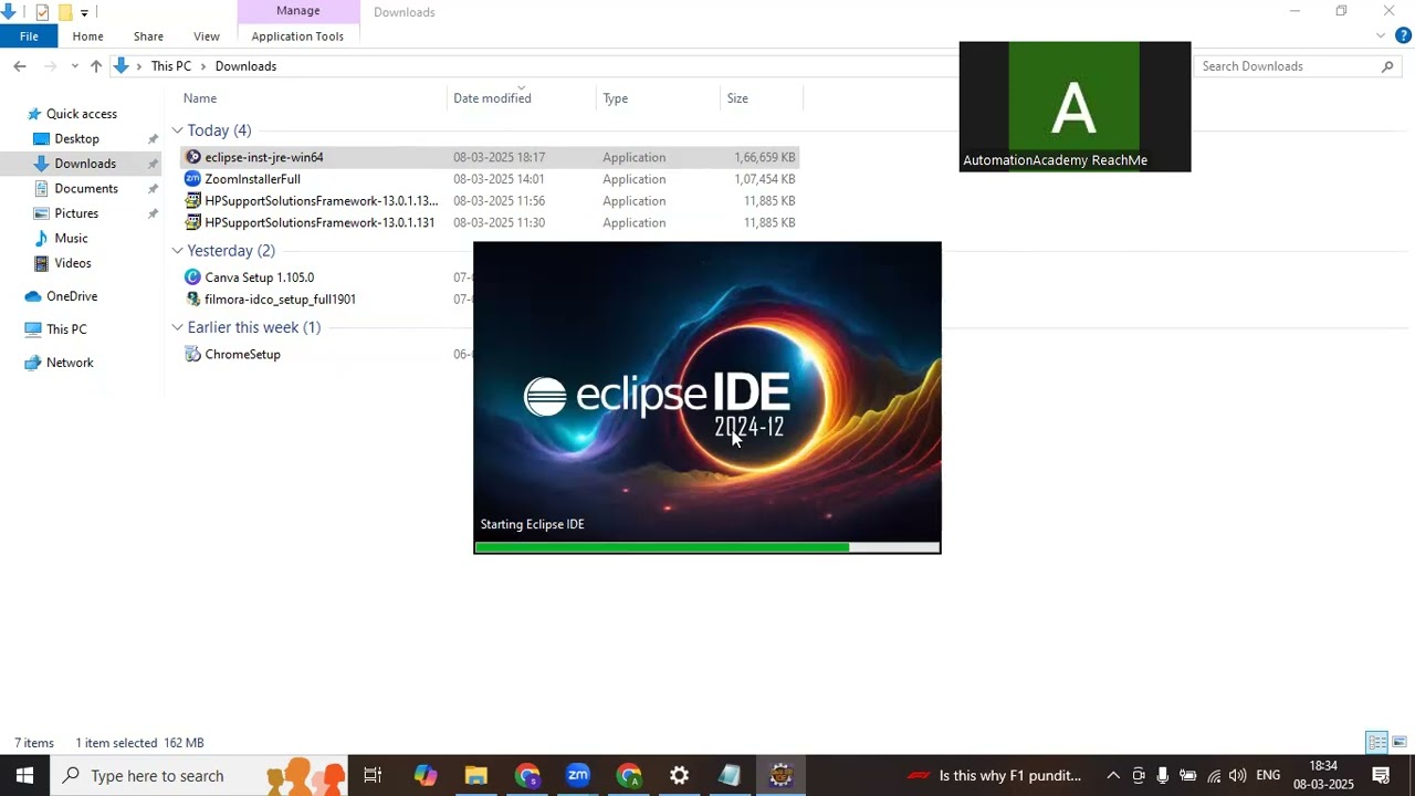 Steps to Install Eclipse IDE for your projects
