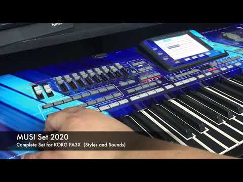 Musi Set 2020 KORG PA3X - Complete Set from PA4X (Styles and Sounds)