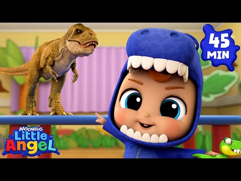 La Canzone dei Dinosauri | Little Angel Italiano | Cartoni Animati con Gianni Piccino