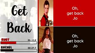 Glee - Get Back | Line Distribution + Lyrics