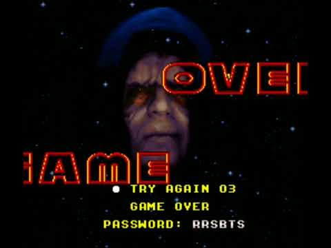 Super Star Wars: Return Of The Jedi (SNES) - Game Over