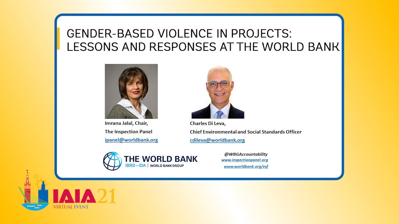 Gender-Based Violence In Projects: Lessons and Response at the World Bank- IAIA Session