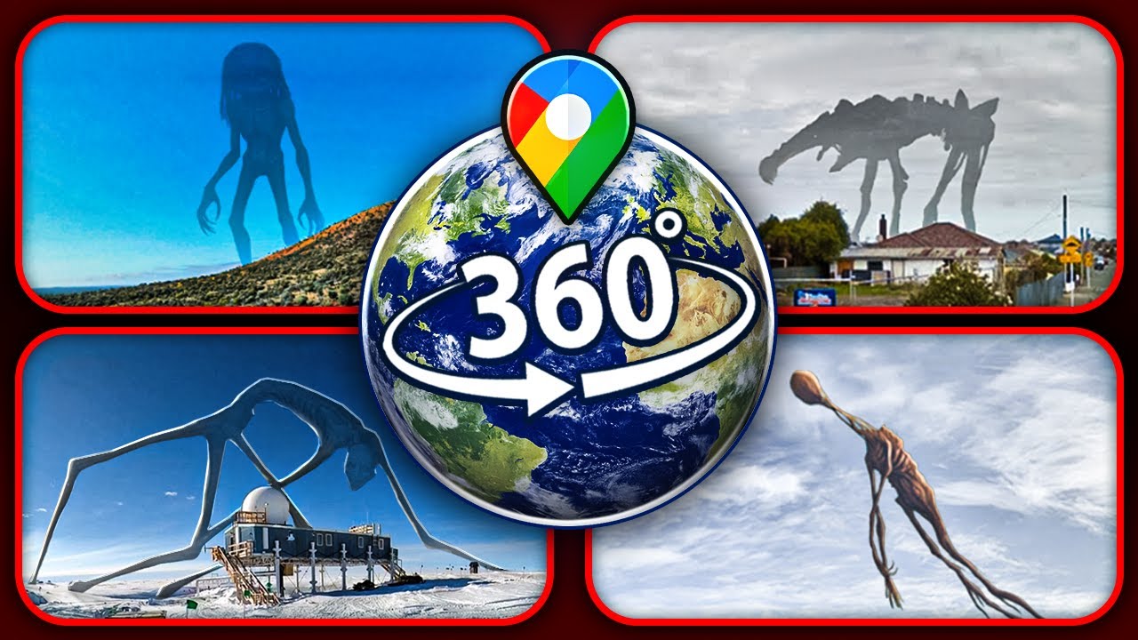 TOP 4: SCARY Giant Monsters Found on Google Earth — VR 360°