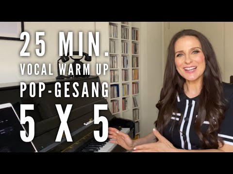 25 Min. Vocal Warm Up für Pop-Gesang - Sing dich mit mir zusammen mit diesem 5 x 5 Einsingen ein!