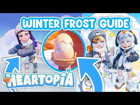 Heartopia Winter Frost EGG LOCATION, Snow Sculpting Hobby + SPENDING SPREE!