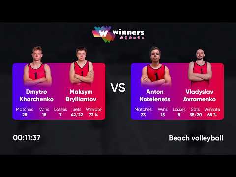 23:20 B. Isakov / I. Kobylianskyi - I. Datsiuk / V. Shapovalov 16.01.2023 | Winners Beach Volleyball